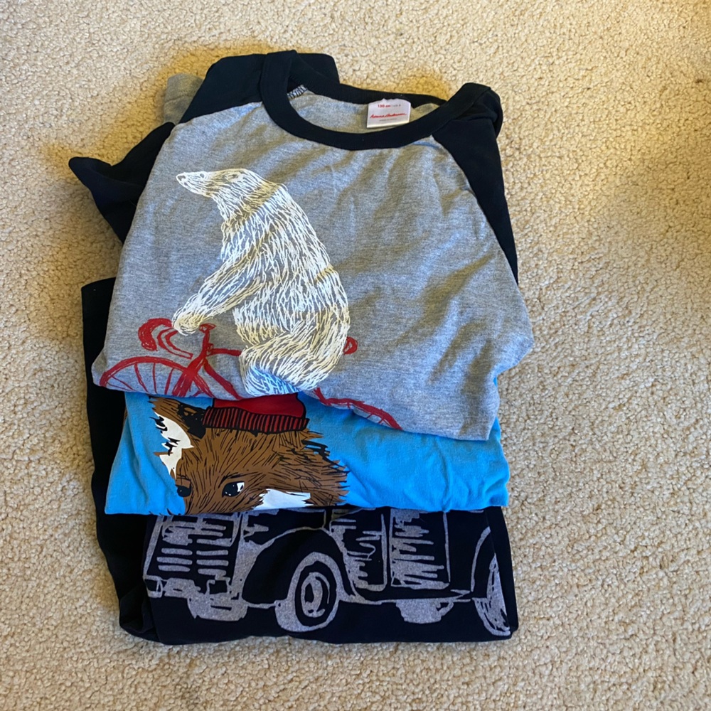Hanna Andersson Set of 3 Shirts 8 (130)